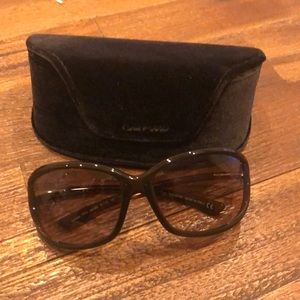 Tom Ford Jennifer 61mm Polarized Open Temple